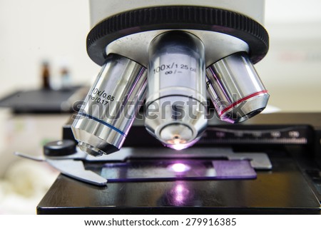 Scientific Biological Microscope.