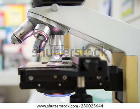 A microscope is an instrument used to see too small objects