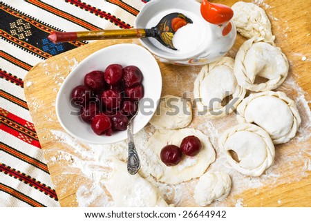 vareniks with cherry are ukrainian tradition  foods