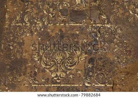 ancient book  cover seventeenth-century