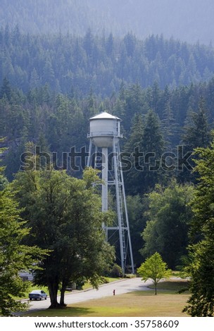 Water Tower in Daiblo area of Washington State in the Cascade range.