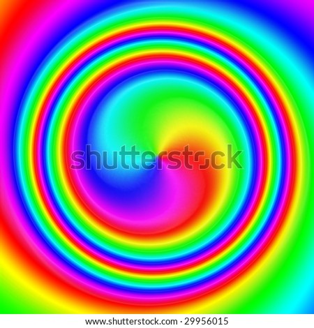 abstract rainbow swirl