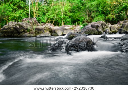 Rock stream river rapids water conservation area nature, suanphung, ratchaburi, thailand