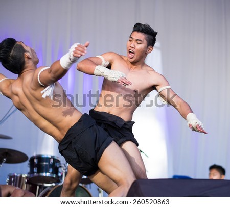 SYDNEY, AUSTRALIA - MARCH 14, 2015: The Thailand Grand festival is an annual event held in Sydney Darling Harbour.  It aims to promote Thai culture through a variety of live shows and food tasting.