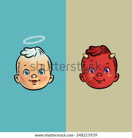 Good and evil baby.