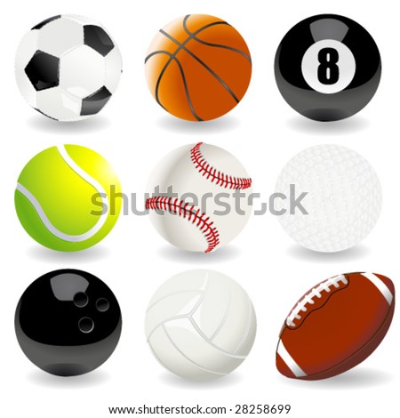 Vector illustration of sport balls