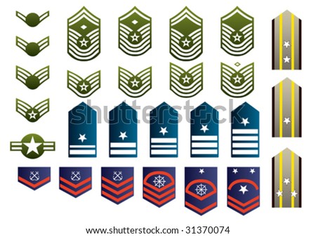 Military Insignia Isolated. Vector Illustration. - 31370074 : Shutterstock