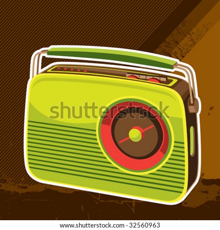 radio wallpaper. retro radio background.