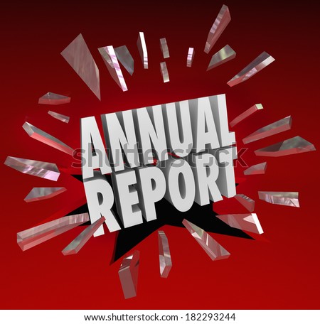 Annual Report Words Surprising Shocking Business Growth Increase