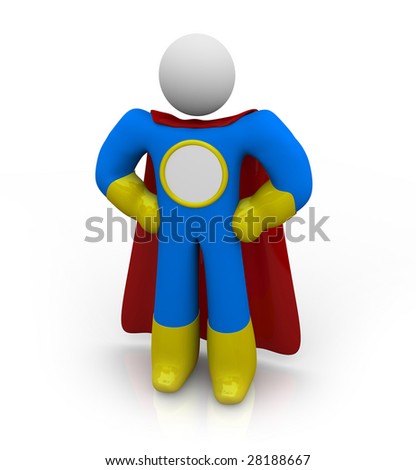 superhero blank