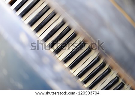 Abstract old piano skew background
