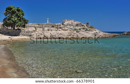 Ruins of ancient town Astipalea in Kefalos (Kos island, Greece)