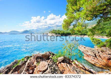 Cerulean Adriatic sea