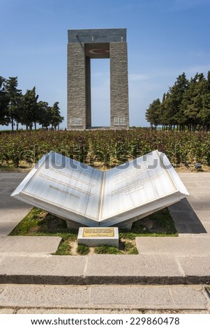 Canakkale Martyrs\' Memorial, Turkey