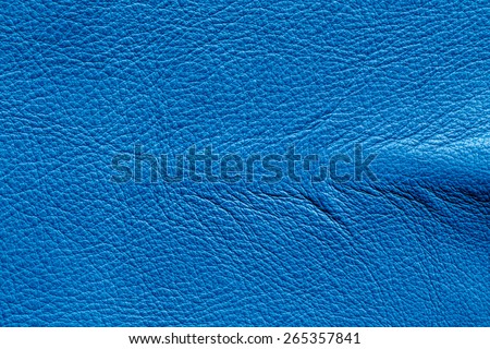 bright blue leather texture, Pattern leather, leather background