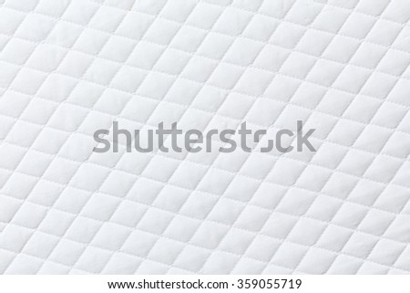 Texture of White mattress bed for background