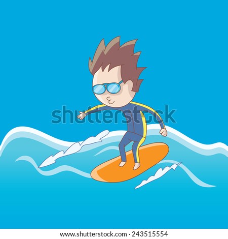Man surfing on a surfboard