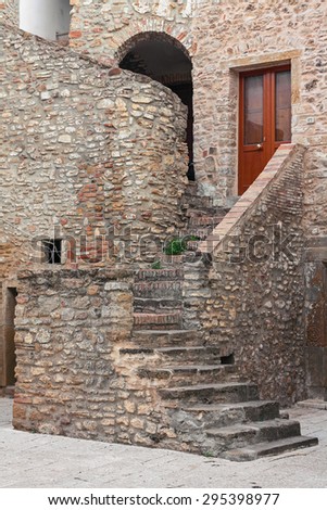 stairway of house in stone