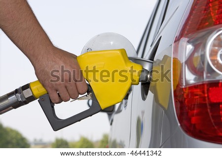 The car on a filling station