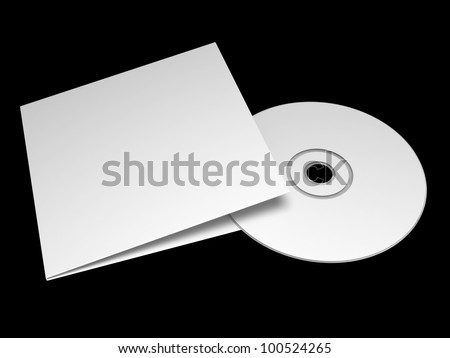 Blank compact disc with cover Blank compact disc with cover