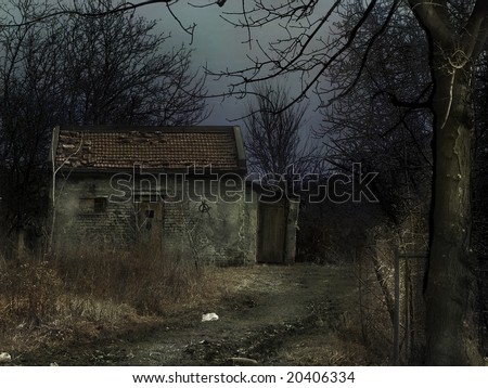 •Good VS. Evil• Who Will Win The Battle? Stock-photo-abandoned-house-in-dark-woods-20406334