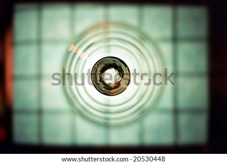 glass bell jar in abstract ambient