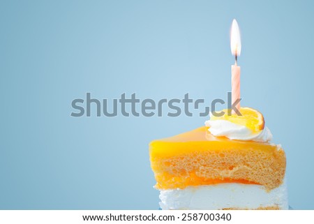 Orange cake for birthday.