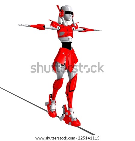 Robot walk on the line