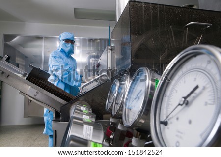 Scientist Working In A Pharmaceutical Laboratory