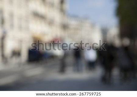 Blur Background of city of Paris, France