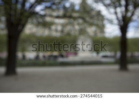 Blur Background of street in Paris