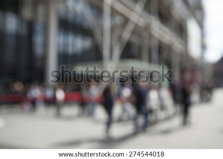 Blur Background of street in Paris