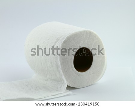 toilet tissue paper roll closeup