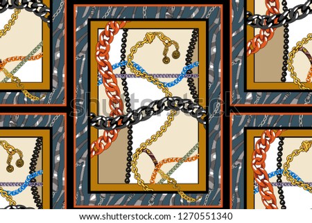 chain pattern fabric
