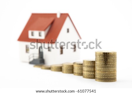 House and money over white