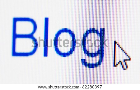Blog, computer screen