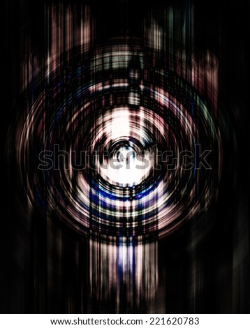 Abstract background of spin circle radial motion blur in dark red and white color, stripe, and dark background