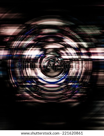 Abstract background of spin circle radial motion blur in dark red and white color, stripe, and dark background