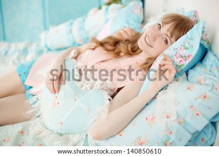 Cute young girl sleeping