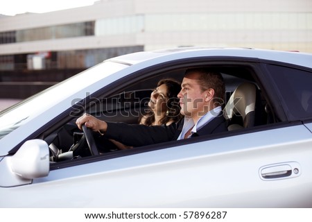 The image of a family quarrel driving