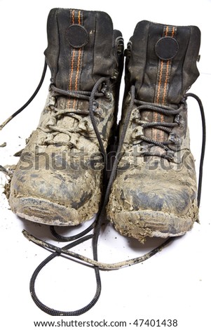 Muddy Work Boots