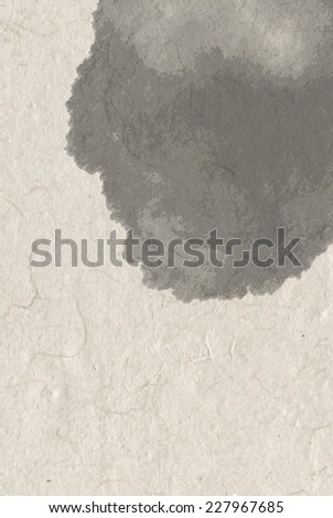 Chinese ink on simple rice paper texture background