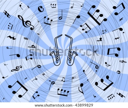 music symbols background. with sheet music symbols