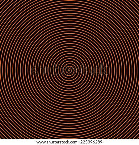 Black and orange spiral - background illustration