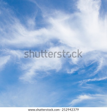 Clouds in the sky. Cloud floating in the sky and spread to be around.