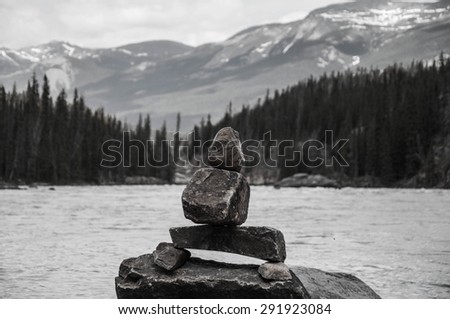 Mountain Landscape & Lake in Canada Provincial Park