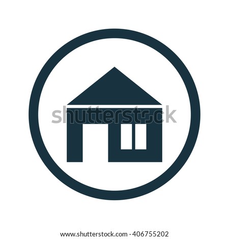 Vector Illustration Of House Icon - 406755202 : Shutterstock