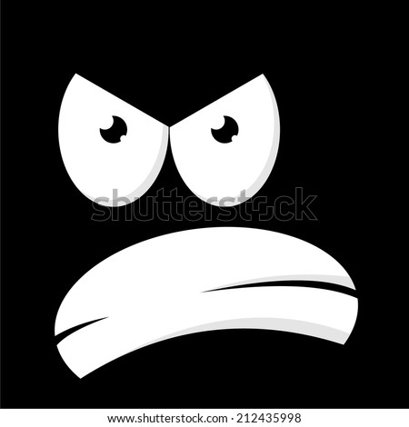 angry face cartoon background