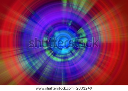 Circular Color Burst Background