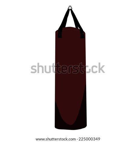 Boxing bag, punching bag, boxing bag isolated